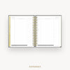 Day Designer 2026 weekly planner: classic black pebble texture cover with expense tracking pages