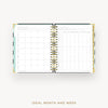 Day Designer 2026 weekly planner: black stripe cover with ideal week worksheet
