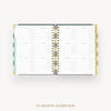 Day Designer 2026 weekly planner: black stripe cover with 12 month calendar