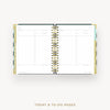 Day Designer 2026 weekly planner: black stripe cover with undated daily planning pages