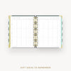 Day Designer 2026 weekly planner: black stripe cover with gift ideas pages