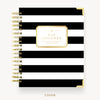 Day Designer 2026 weekly planner: black stripe hard cover, gold wire binding