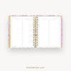 Day Designer 2026 weekly planner: ula bloom cover with favorite books and movies pages