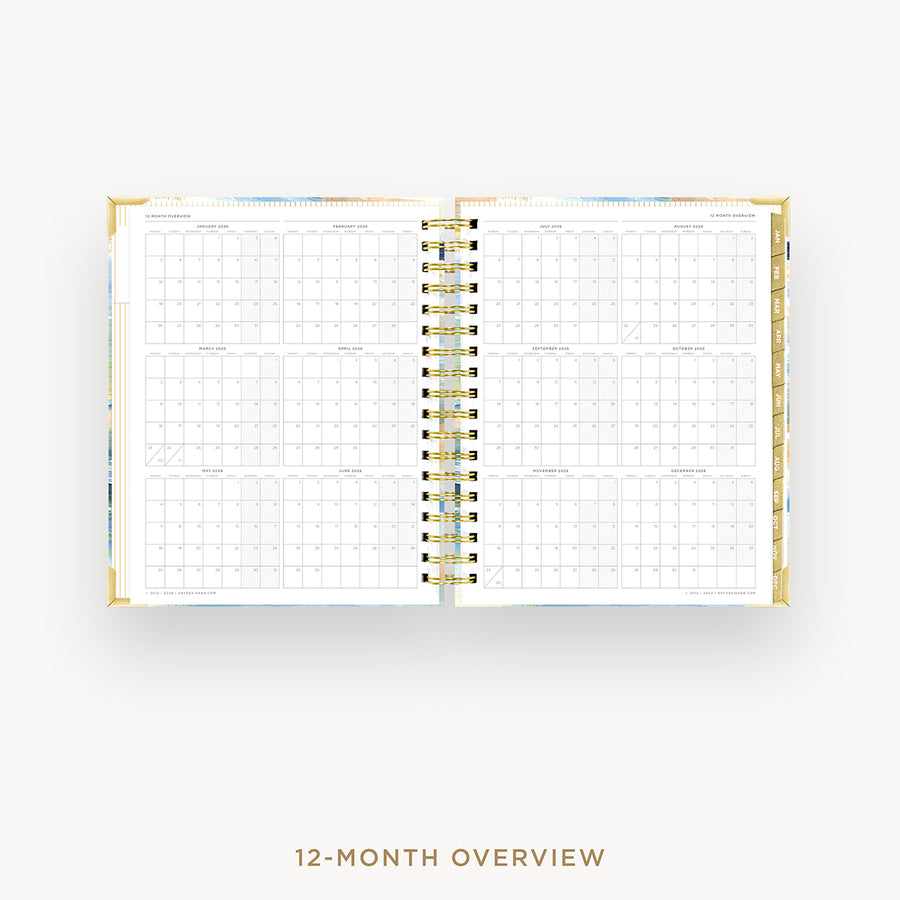 Day Designer 2026 weekly planner: sea and sky cover with 12 month calendar