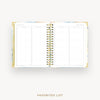 Day Designer 2026 weekly planner: sea and sky cover with favorite books and movies pages