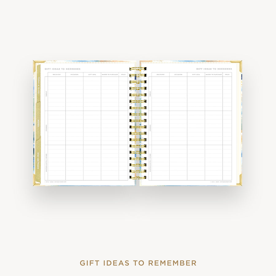 Day Designer 2026 weekly planner: sea and sky cover with gift ideas pages