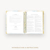 Day Designer 2026 weekly planner: sea and sky cover with introduction
