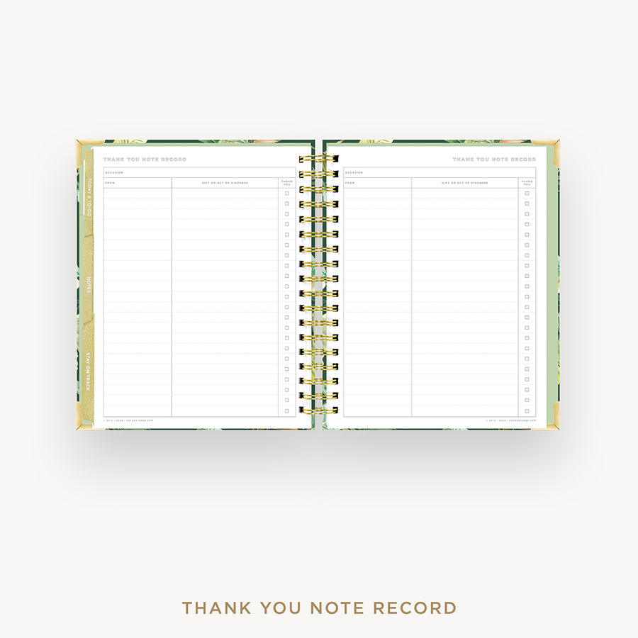 Day Designer 2026 weekly planner: st barts cover with thank you notes pages