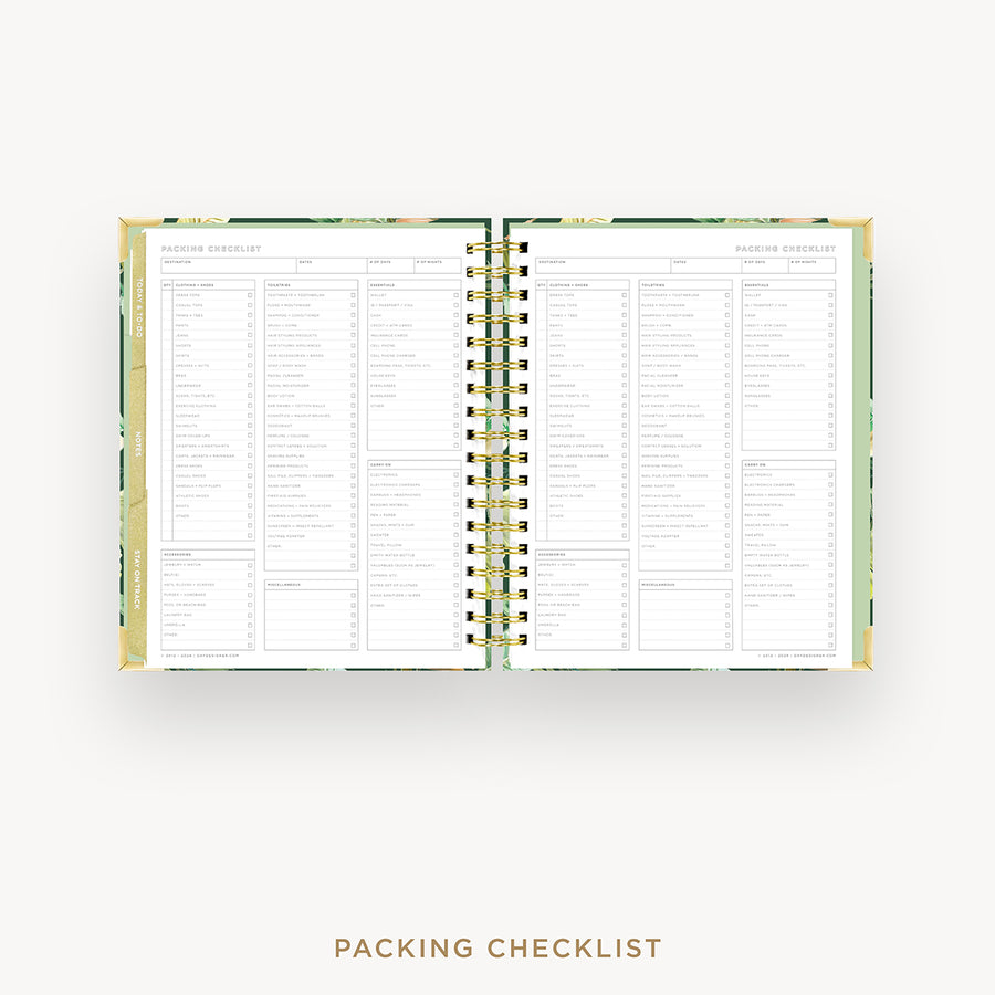 Day Designer 2026 weekly planner: st barts cover with packing checklist