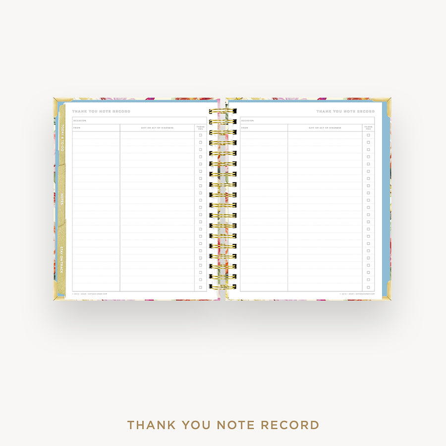 Day Designer 2026 weekly planner: oh so lovely cover with thank you notes pages