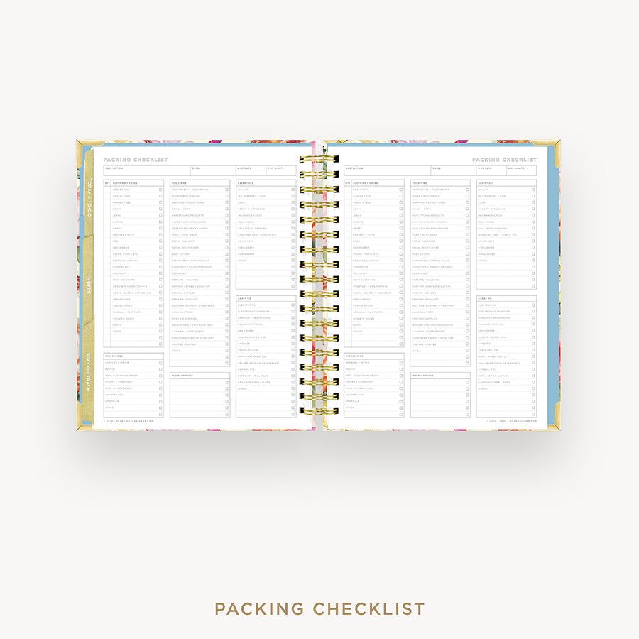 Day Designer 2026 weekly planner: oh so lovely cover with packing checklist
