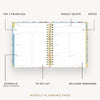 Day Designer 2026 weekly planner: oh so lovely opened with captions of contents