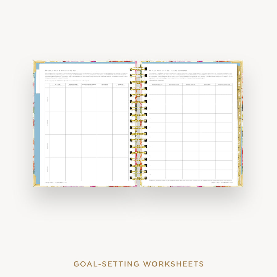 Day Designer 2026 weekly planner: oh so lovely cover with goals worksheet