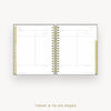 Day Designer 2026 weekly planner: charcoal bookcloth cover with undated daily planning pages