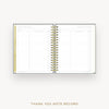 Day Designer 2026 weekly planner: charcoal bookcloth cover with thank you notes pages