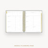 Day Designer 2026 weekly planner: charcoal bookcloth cover  with weekly planning pages