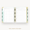 Day Designer 2026 weekly planner: black stripe cover with ideal week worksheet