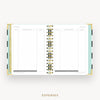 Day Designer 2026 weekly planner: black stripe cover with expense tracking pages