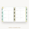 Day Designer 2026 weekly planner: black stripe cover  with weekly planning pages