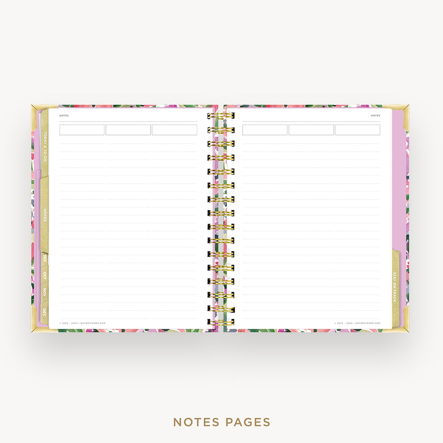 Day Designer 2026 mini weekly planner: ula bloom cover with note-taking pages