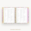 Day Designer 2026 mini weekly planner: ula bloom cover with packing checklist
