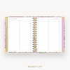 Day Designer 2026 mini weekly planner: ula bloom cover with bucket list