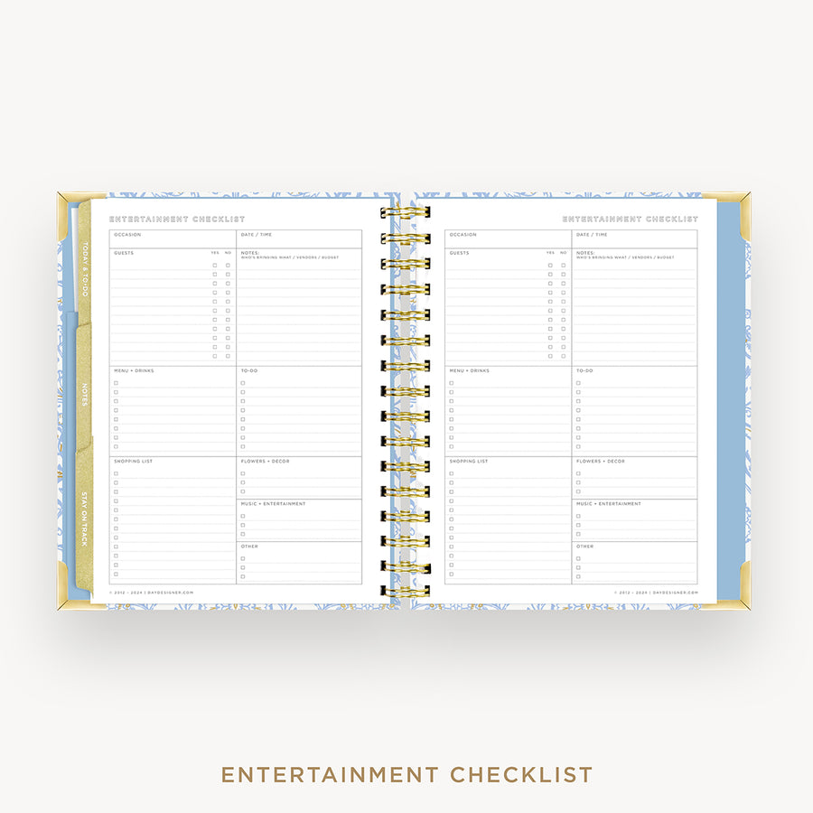 Day Designer 2026 mini weekly planner: alicia cover with entertainment party planner