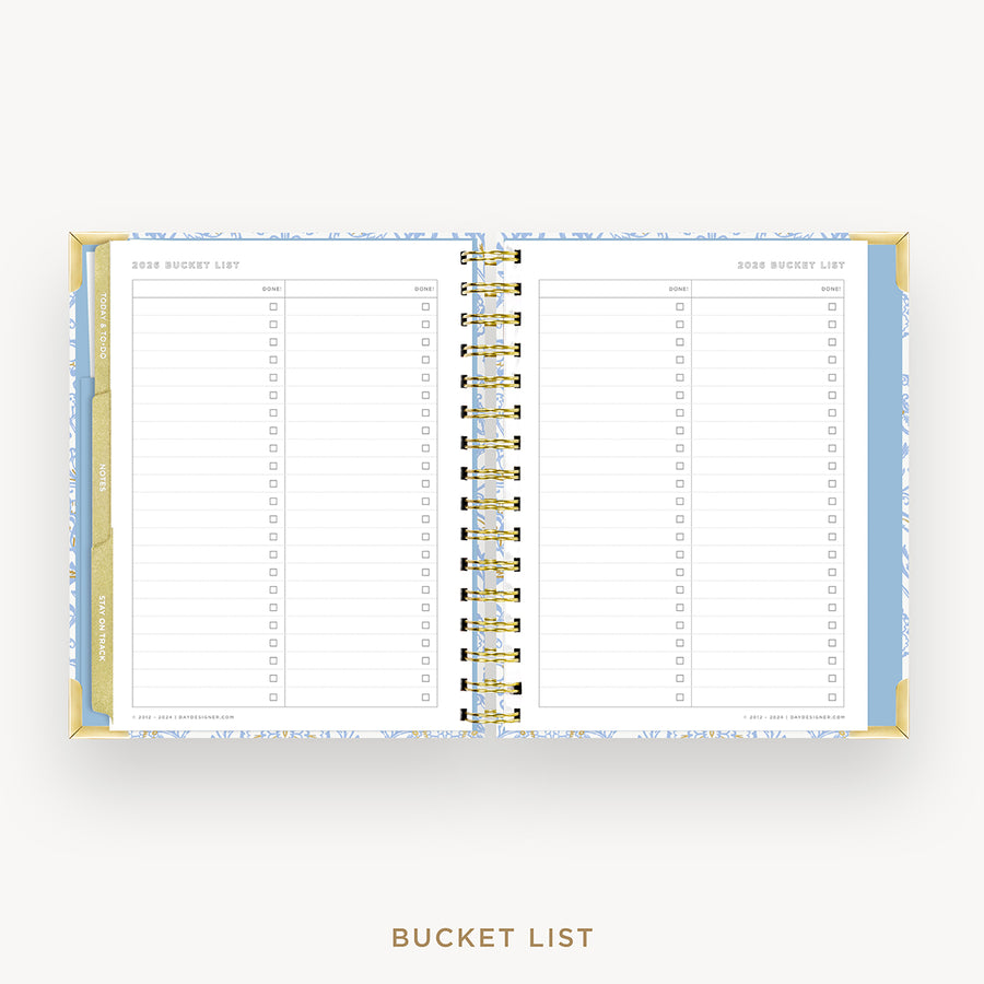 Day Designer 2026 mini weekly planner: alicia cover with bucket list