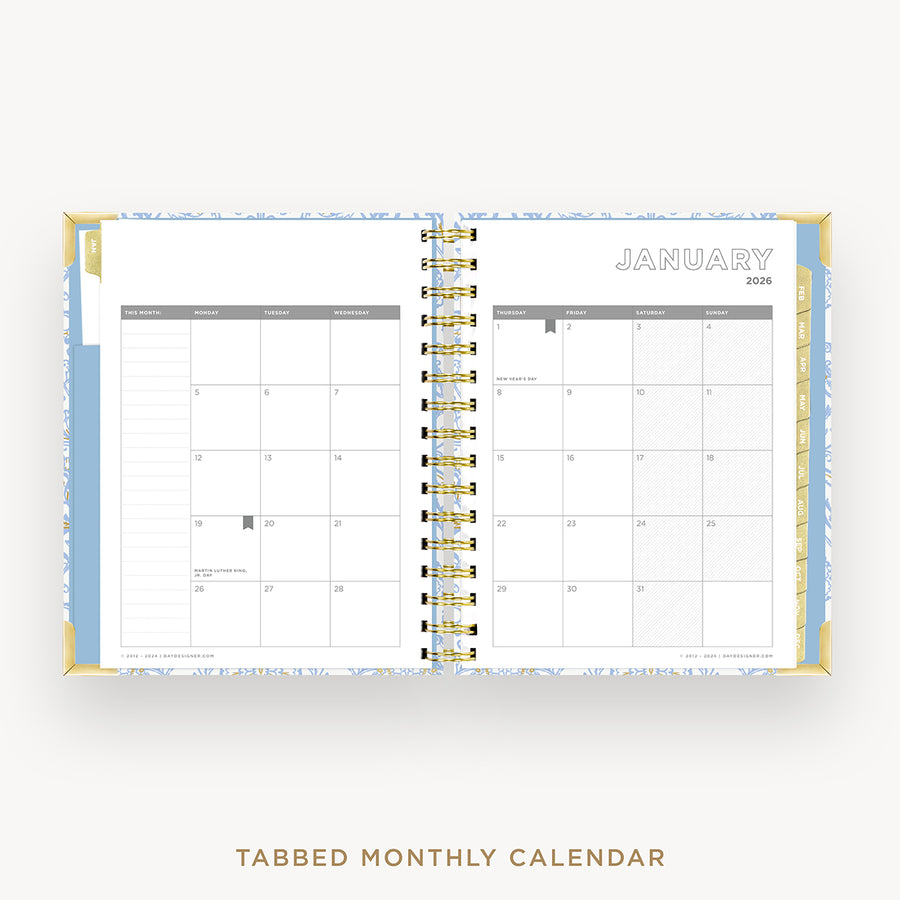 Day Designer 2026 mini weekly planner: alicia cover with monthly calendar