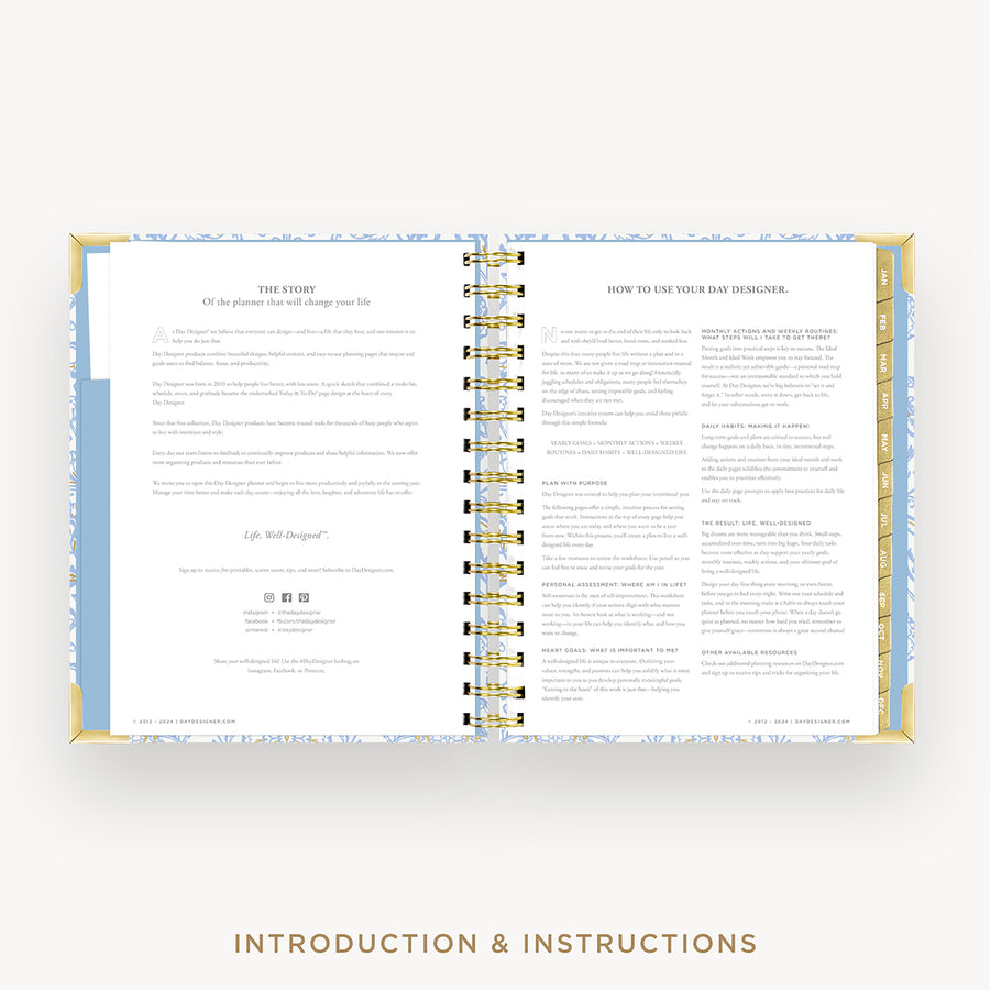 Day Designer 2026 mini weekly planner: alicia cover with introduction