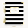 Day Designer 2026-27 weekly planner: Black Stripe hard cover, gold wire binding