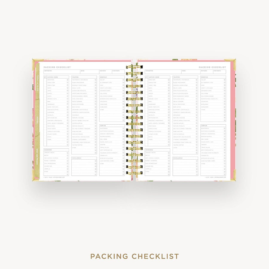 Day Designer 2026-27 weekly planner: Heirloom cover with packing checklist