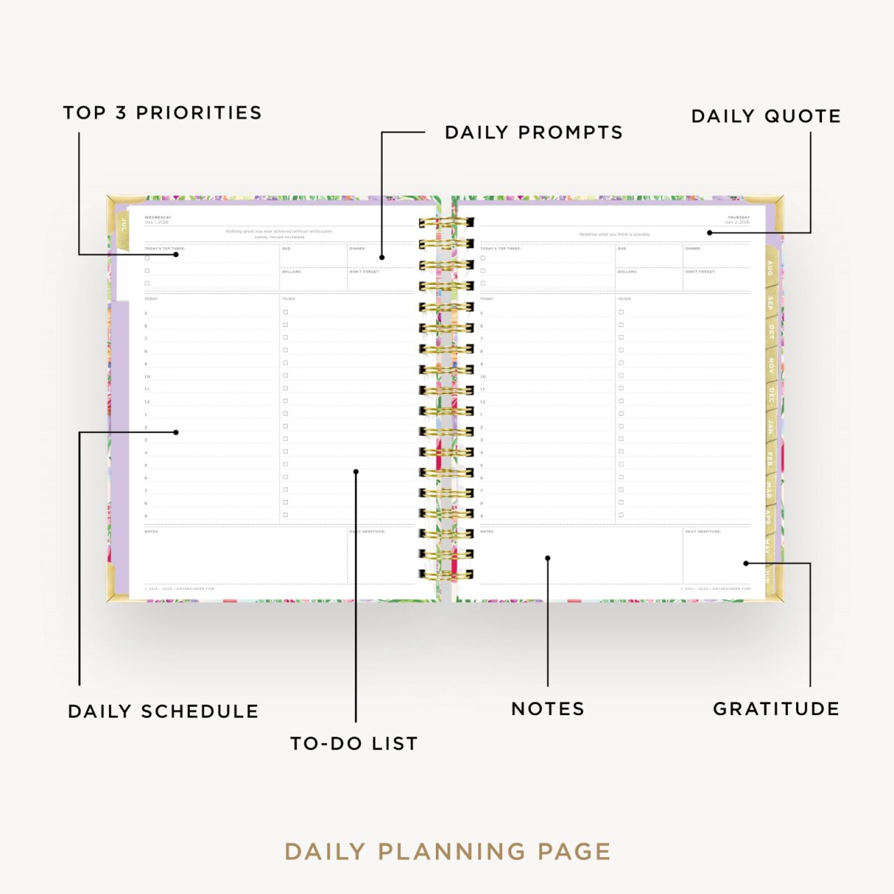 2026-27 Daily Planner: Belle Vie