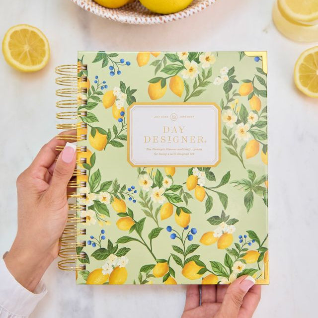 2027 Daily Planner: Lemon Floral