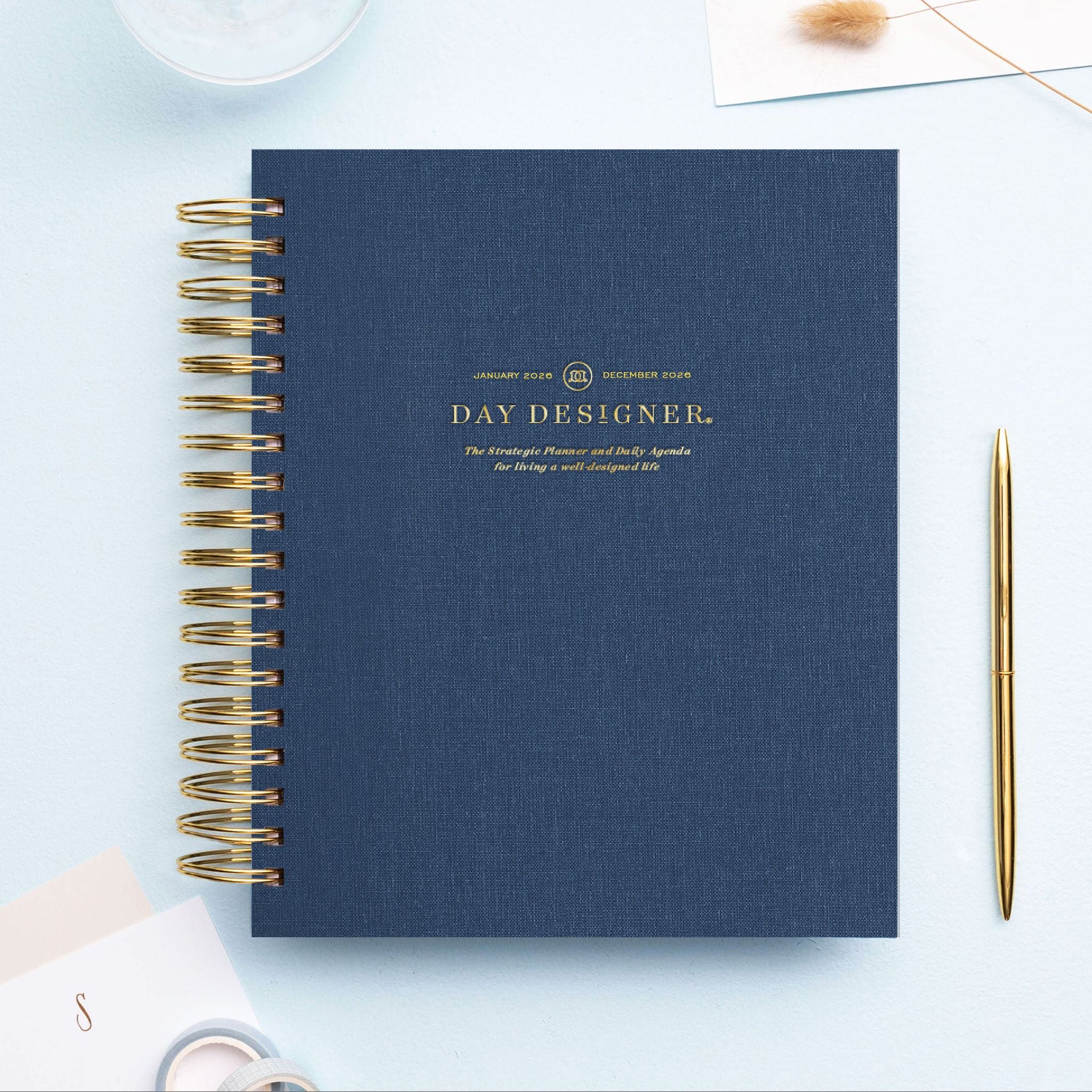 2026 Daily Planner: Navy Bookcloth