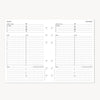 A5 Quarterly Planner Inserts: Dated Day on One Page (Q1 2026: Jan-March)