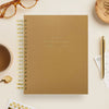 Day Designer 2026-27 weekly planner: Caramel Latte Pebble Texture beautiful cover agenda book