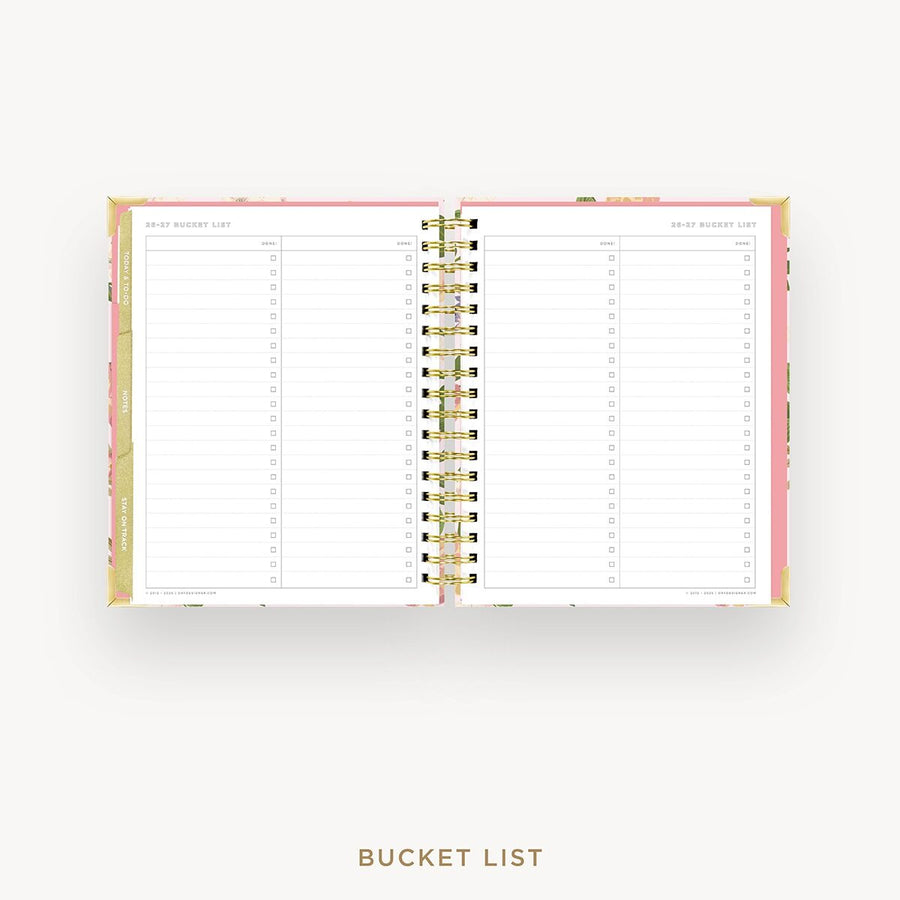 Day Designer 2026-27 weekly planner: Heirloom cover with bucket list