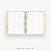 Day Designer 2026-27 weekly planner: Lemon Floral Sage cover with packing checklist