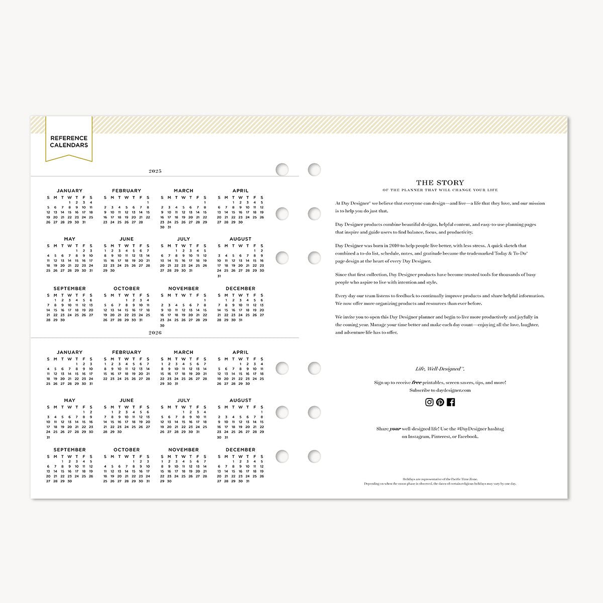 A5 Monthly Planner Inserts: 2025-26 Monthly Calendar (Academic Year)