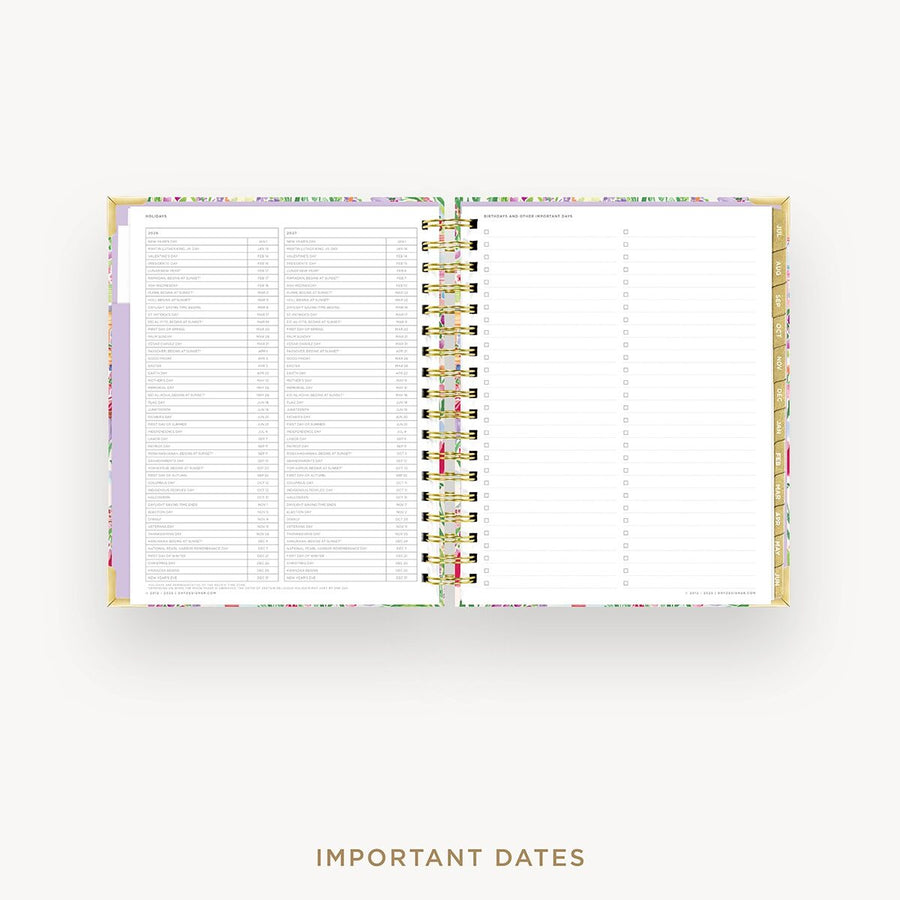 Day Designer 2026-27 weekly planner: Belle Vie cover with holidays page