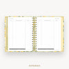 Day Designer 2026-27 mini weekly planner: Lemon Floral Sage cover with expense tracking pages