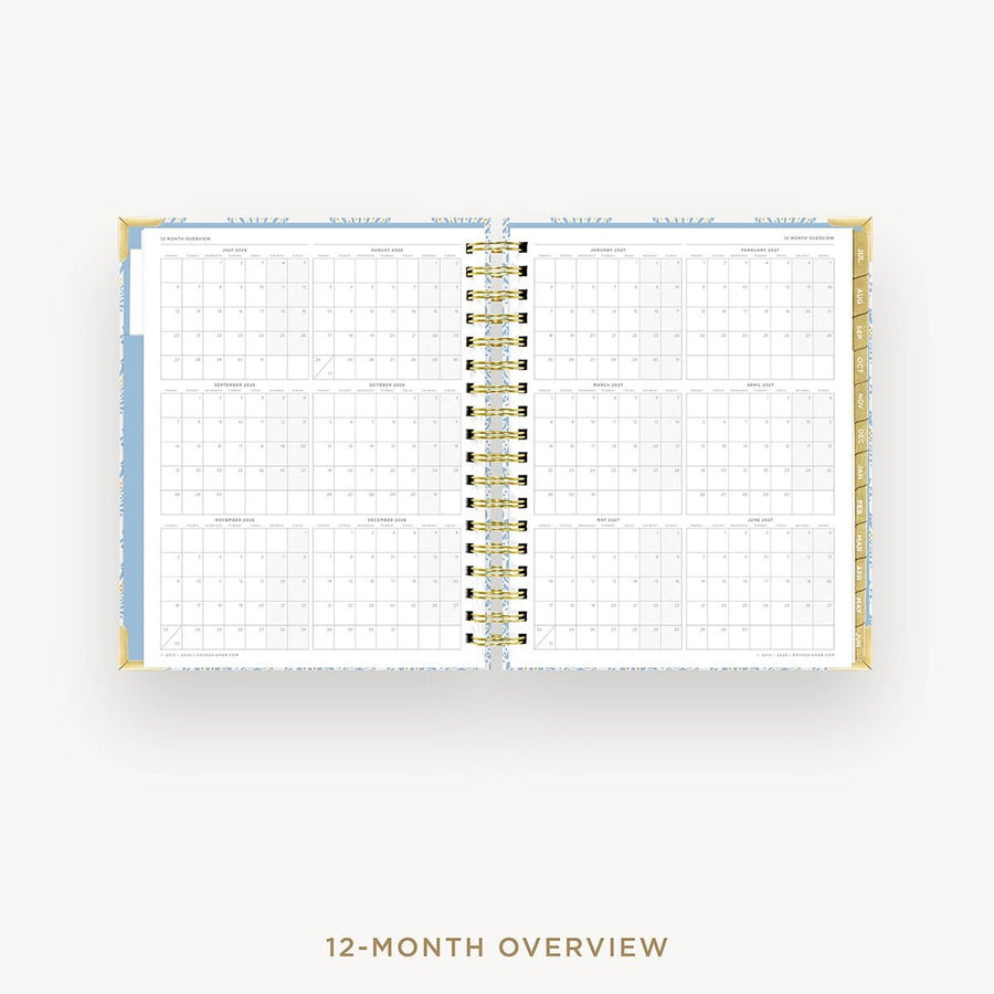 Day Designer 2026-27 weekly planner: Grand Shell cover with 12 month calendar