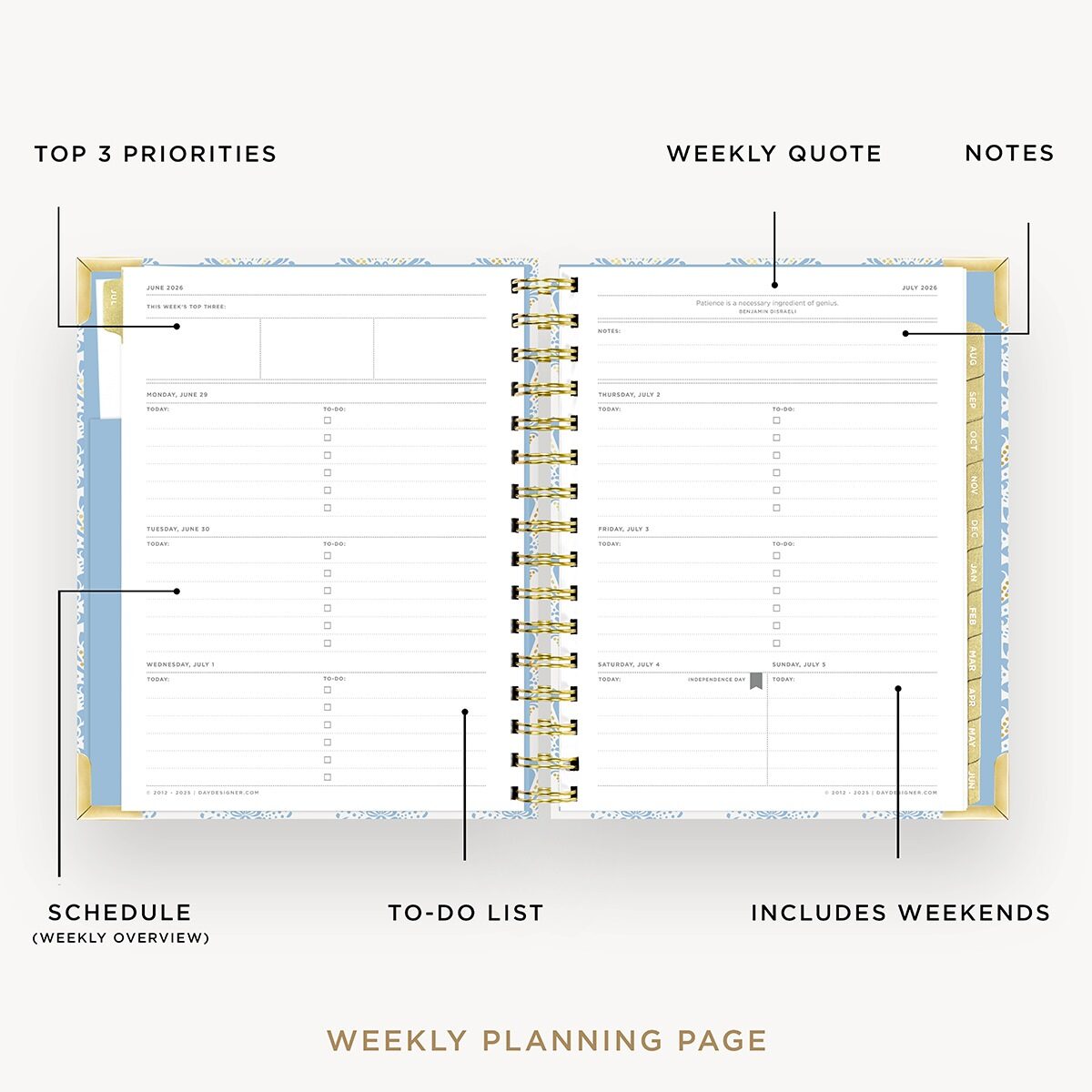 2026-27 Mini Weekly Planner: Grand Shell