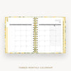 Day Designer 2026-27 mini weekly planner: Lemon Floral Sage cover with monthly calendar