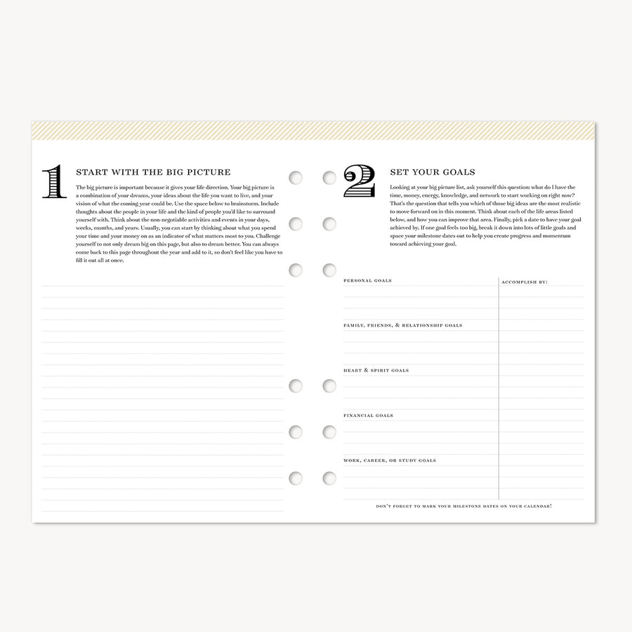 A5 Planner Inserts: 2027 Monthly Calendar (Calendar Year)