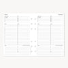 A5 Quarterly Planner Inserts: Dated Day on One Page (Q2 2027: April - June 2027)