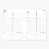 A5 Quarterly Planner Inserts: Dated Day on One Page (Q3 2027: July - September 2027)