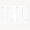 A5 Quarterly Planner Inserts: Dated Day on One Page (Q4 2027: October - December 2027)