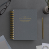 Day Designer 2024-25 mini daily planner: Charcoal Bookcloth beautiful cover agenda book